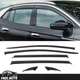 For 21-25 Volkswagen ID.4 Window Visor Acrylic Tape-on Black Sun Rain Guard 6PCS