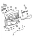 Genuine Mopar Front Door Trim Armrest Left 6FL21LA3AB