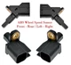 Set 4 ABS Wheel Speed Sensor Front / Rear Left & Right Fits:Mazda 3  Mazda 5