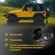 2pcs Fits Jeep Wrangler Hardtop 07-17 Freedom Top Mounting Knob Screws Black