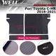 Black Rear Seat Back Cover Protector For Toyota C-HR 18-22 WELLvisors 3-852TY004