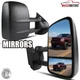 Fits 2007-2014 Chevy Silverado Tahoe Sierra 1500 Manual Extend Tow Mirrors Pair