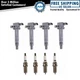 Ignition Coil & Iridium Spark Plug Kit Set for Scion Toyota New