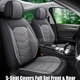 Leather & Linen Hemp Seat Cover Front Rear Protector Cushion For Mercedes-Benz
