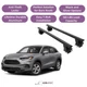 ERKUL Roof Rack Crossbars For HONDA HR-V 2023-2026 Naked Roof Aluminum Black
