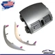 Center Dash A/C Outlet Air Vent Panel w/ Strip Trim For Toyota Corolla 2009-2013