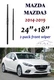 For Mazda Mazda3 2014-2019 24"+18" Front Windshield Wiper Blade 2 Pack