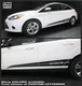 Ford Focus 2011-2018 Rocker Panel Side Accent Stripes Decals (Choose Color)