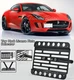 For 14-18 Jaguar F Type Front Tow Hook License Plate Mount Bracket Relocator