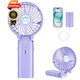 HandFan 5200mAh Handheld Fan Rechargeable, Portable Fan, Clear‑Blade Purple