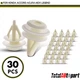 30Pcs Triple Head Fasteners Trim Panel Retainer for Honda Accord Acura 10.5 mm