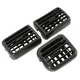 3PC Black A/C Air Heater Dash Bezel Vents For 1998-2002 Dodge Ram 1500 2500 3500