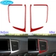 Central Air Vent Outlet Frame Cover For Honda Ridgeline Pilot Red Carbon Fiber