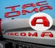  3D Tailgate Insert Letters fits 2016-2021 Toyota Tacoma (Red)