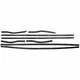 Felt Window Sweep Belt Front & Rear Inner & Outer 8 Piece Kit 67-68 Ford Mustang