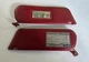 OE 87 - 96 Ford Bronco F-150 F-250 F-350 Driver Passenger Sun Visor Set Ruby Red