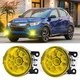 For Honda HR-V 2019 2020 2021 2022 Pair Bumper Yellow Fog Lights Driving Lamps