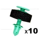 10pcs Push Clips For GM Trim Panel Assembly Retainer LeSabre Aurora Bonneville