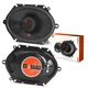 2x JBL Stage3 8627 250W Car Audio Dome Tweeter 2-Way Coaxial 6" x 8" Speakers