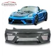 For 2013-2016 Porsche 981 Boxster Cayman GT4-Style Front Bumper+DRL w/o Washer
