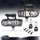 Fog Lights Smoked Bumper Driving Lamps Fit For 99-02 GMC Sierra 00-06 Yukon