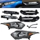For 2016 2017 2018 Honda HR-V HRV Halogen Headlights & Pair LED DRL Fog Lights