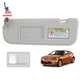 For Hyundai Veloster 2012-2015 Left Driver Side Sun Visor With Mirror Gray