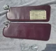 81-93 Dodge D150 D250 D350 Ramcharger OEM Sun Visors Pair Used BURGUNDY MAROON
