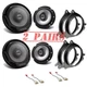Kenwood 300 Watt 6.5&rdquo; Front/Rear Replacement Car Speakers for 2008-2014 Scion XD