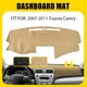 Fits 2007-2011 TOYOTA CAMRY DASH COVER MAT DASHBOARD PAD ANTI-GLARE Tan TRIM