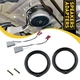 6.5"IN Car Front Door Speaker Adapter Plates & Harness For Honda Civic 2006-2011