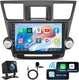 Car Stereo BT GPS Navi Carplay Radio For Toyota Highlander 2008-2012 Android 12