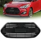 Front Upper Grille Matte Black For 2013-2017 Hyundai Veloster Turbo 865612V500