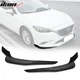 Fits 16-17 Mazda 6 2PCS Front Bumper Lip Splitter Spoiler Winglet Unpainted ABS