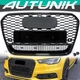 For 2012-2015 Audi A6 S6 RS6 style Front bumper black Mesh Grill grille