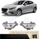 2Pcs Front Bumper Turn Signal Lights W/Bulb For Mazda 3 / 3 Sport 2014 2015 2016