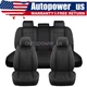 For Toyota C-HR Sport Utility 4-Door Leather Perforated Seat Cover Full 5PCS BLK
