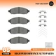 Front Carbon Ceramic Disc Brake Pads Kit With Hardware For Nissan Leaf 2011-2013