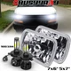 110W 7x6" 5x7 LED Headlight Halo Bulb For Mazda Pickup B2000 B2200 B2600 1986-93