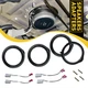 Door Speaker Upgrade 6.5" 6.75" Spacer Harness Adapter Fits Honda CR-V 2007-2014