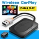 Wireless CarPlay Adapter USB Dongle Kit For Honda Ridgeline Cab Pickup 2017-2024