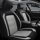 For Toyota RAV4 Full Set Leather Car Seat Cover 5-Seat Front Rear Protector Gray