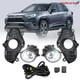 Driver & Passenger Side Fog Light Lamps+Wiring Kit For Toyota RAV4 2019-2021