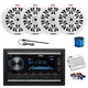 Pyle Double DIN MP3 BT Car Receiver, Amp,Kit, 4x 6.5" 200W Speaker, Wire,Antenna
