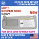 For 2013-2018 Toyota RAV4 Left Driver Side Gray Sun Visor W/ extension Mirror