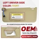 For Honda Accord 2013-2017 Left Driver Sun VIsor illuminated ivory 83280T2FA52ZA