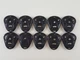 ORIGINAL LOT OF 10 AVITAL REMOTE START FOB LED-GREEN 3-BUTTON 4-BUTTON BLACK USA
