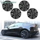 Fits 24-25 Tesla Model 3 18" Wheel Cover S Style Hubcaps Rim Gunmetal& Gloss ABS