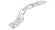 Genuine Nissan Floor Extension G45E0-6SABA