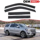 Fits 18-26 Ford Expedition Lincoln Navigator Tape-On Window Visors Sun Deflector